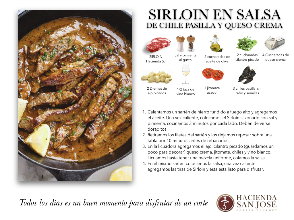 SIRLOIN EN SALSA